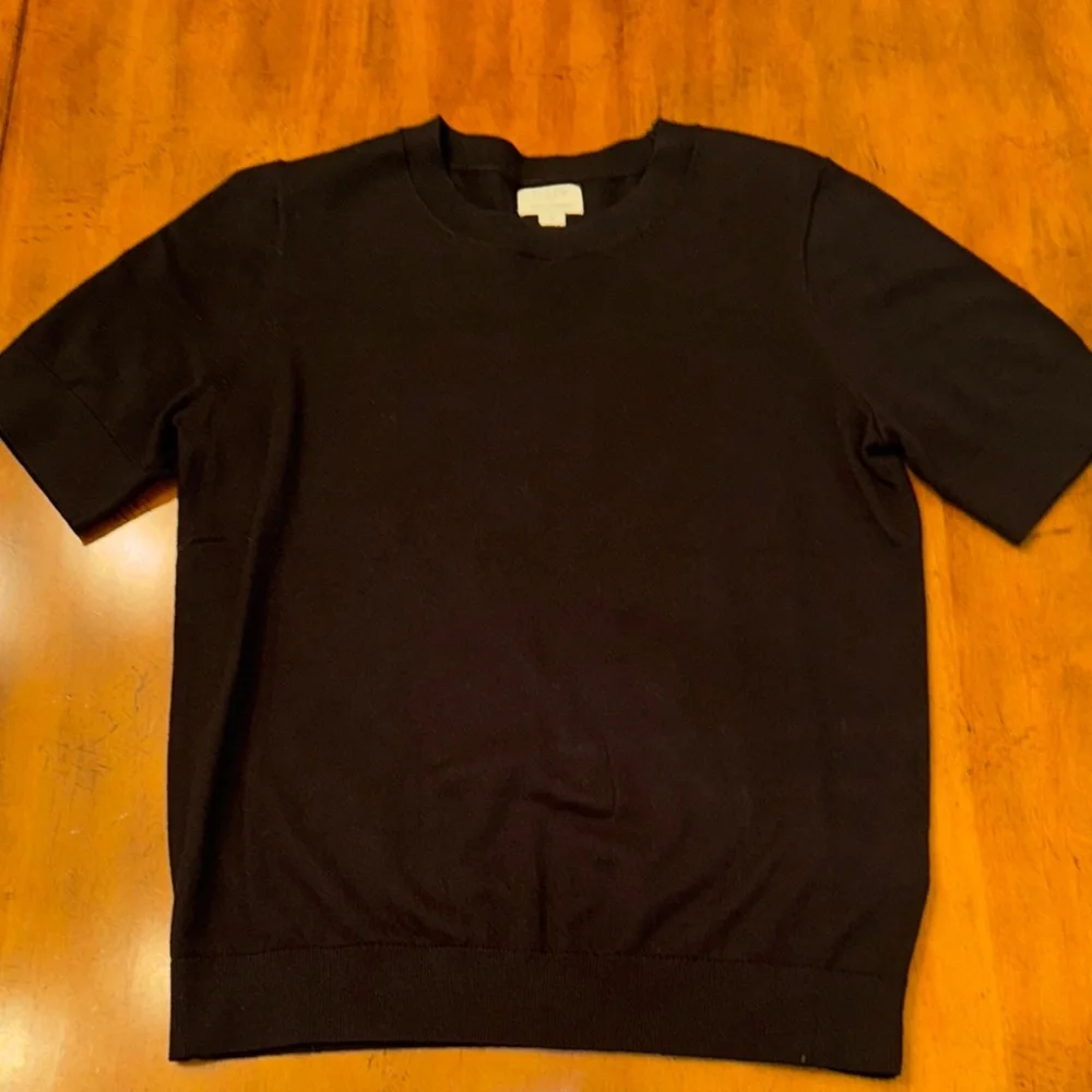 NWOT J. Crew Cotton-blend short-sleeve sweater - Medium